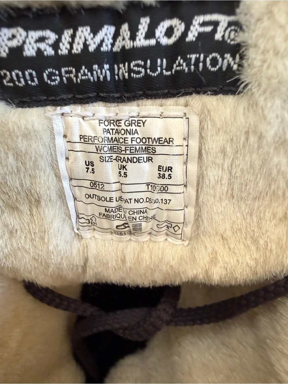 Patagonia Forge Gray Suede Waterproof Lugano Lace Up Winter Tall Boots, size 7.5